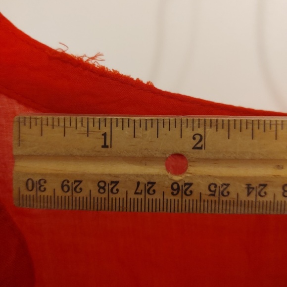 Needle & Thread | Women's Red Button-up Blouse - Picture 4 of 5